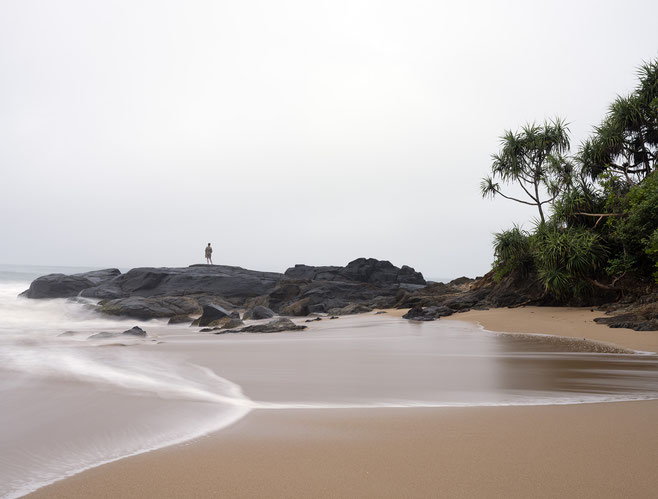 Aufnahme am Strand in Bentota als Farb-Photographie