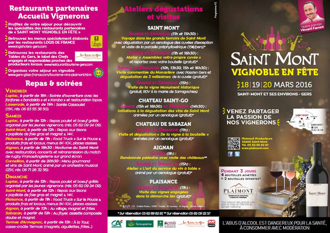 camping gers arros - Programme 1 saint mont vignoble en fete 2016