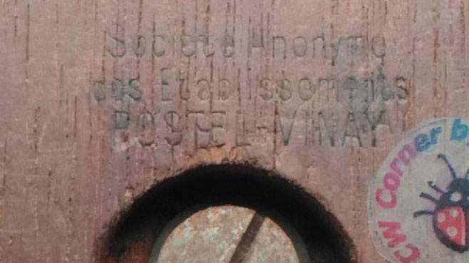 Undersite write : Societè Anonime dos Etabilissements POSTEL - VINAY