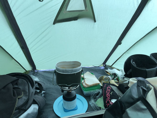 Regen-Midges-Campingküche