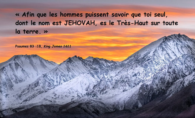 La Bible est pourtant très CLAIRE à ce sujet ! Jéhovah Dieu le Créateur Tout-Puissant, Souverain de l’univers est UN, le Seul, l’Unique. Il est bien écrit qu’il n’y en a pas d’autre, il est Seul, personne n’est comparable à lui, il est sans égal !