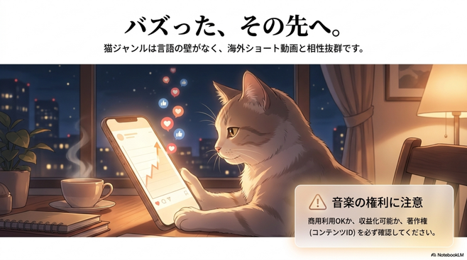 AI猫ダンス動画は収益化できる？