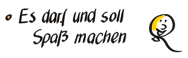 Workshopregel auf Flipchart: Spaß