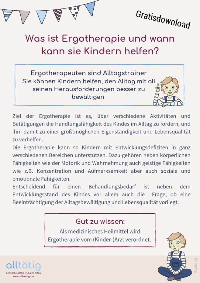 Was ist Ergotherapie und wann kann sie Kindern helfen? - alltaetigs Webseite!