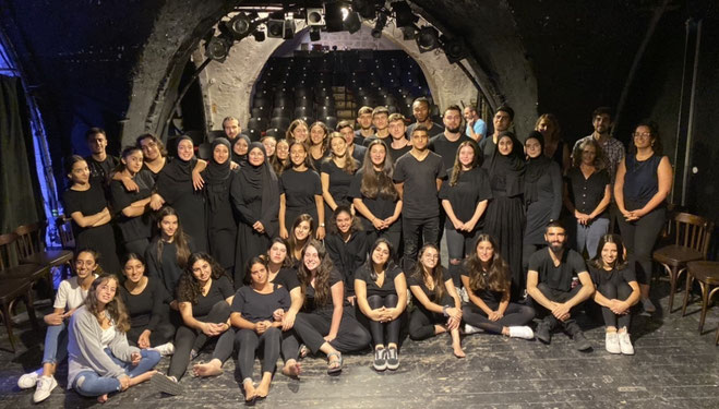 The Israeli & the Germans in the Arab-Hebrew Theatre in Old Jaffa - Tel Aviv