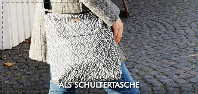 Julia Design handmade Tasche Handtasche Umhängetasche crossbody Stofftasche wasserabweisend Marie