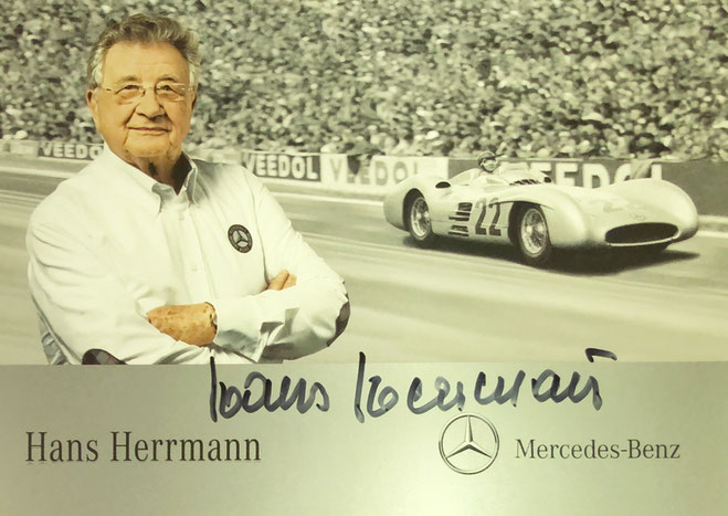 Hans Herrmann Formel 1 F1 Motorsport Original Autogramm Autograph B-9244 Hans Herrmann Formel 1 F1 Motorsport Original Autogramm Autograph B-9244