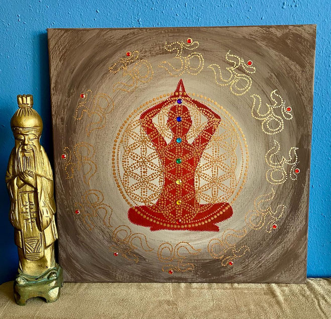 "Blume des Lebens", Bildgröße 40 x 40 cm