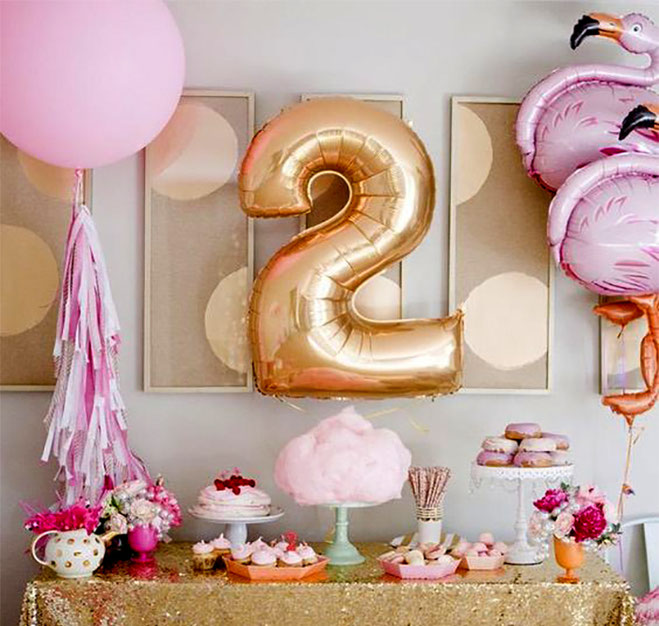 detrás Popa Óptima 10 Ideas para Cumpleaños de 2 Años de Niña - decoracion para fiestas