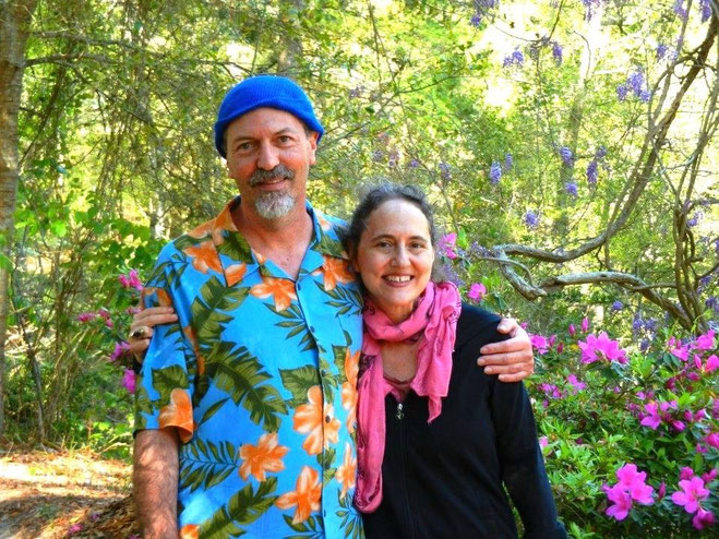 Chris Ott & his sister Leslie Ott Walsh, Meher Spiritual Center, June 2013