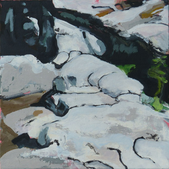 Glut 2014 30 x 30 cm Öl / Leinwand