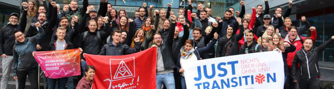Metalarbejderfagforeningens ungdomsdelegation fra Bayern på solidaritetsbesøg hos Wiens faglig ungdom 