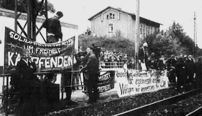 Mindemanifestation for Wolfgang Grams i Bad Kleinen