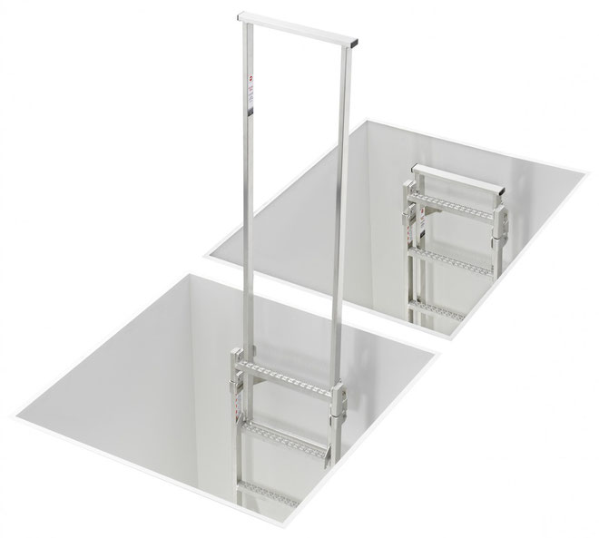 Schachtleitern Stahl aluminium und aus Edelstahl