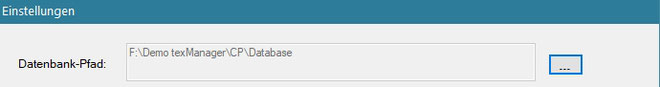 Textbaustein-Datenbank-Pfad