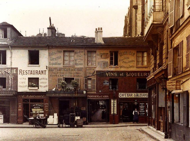 passage du Caire, Paris, 1914, musée Albert Kahn