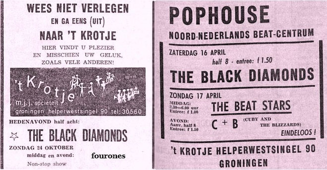 Nieuwsblad voor het Noorden 10-04-1965 (L) 16-04-1966 (R)