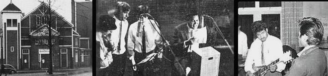 Studio Bavohuis midden Chubby Checker rechts The Rockin' Blacks