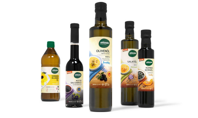 NATURATA - Essig - Öl - Herkunft - hochwertig - naturbelassen - Relaunch - Design - Packaging - DesingKis - 2015 - Verpackung