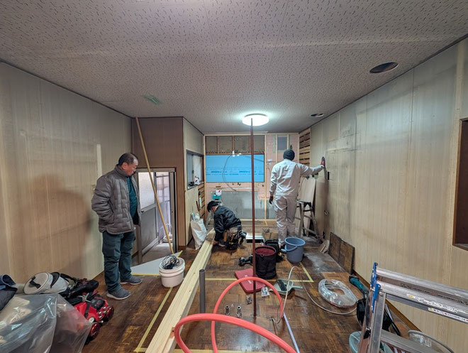 イクメンリフォームによる岐阜県大垣市の住宅のLDKリフォーム中！