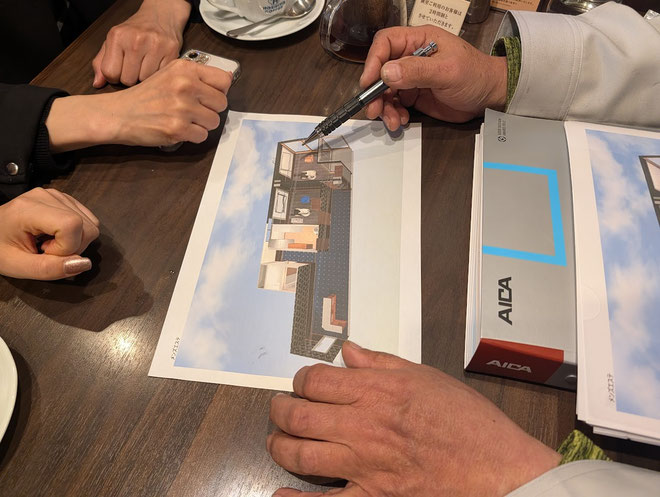 イクメンリフォームによる愛知県名古屋市のエステ店の新店舗工事の打合せ