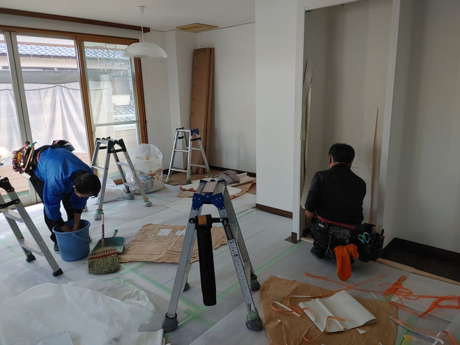 愛知県一宮市の住宅のＬＤＫの激安リフォーム