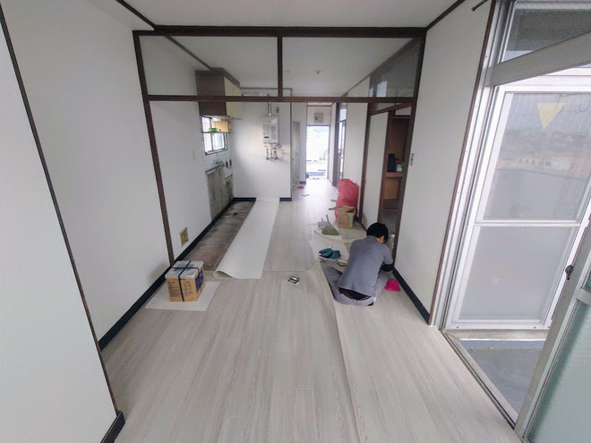 イクメンリフォームによる岐阜県岐阜市の賃貸マンションの激安リフォーム