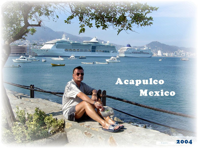 ...mit der "Radiance of the Seas" in Acapulco - - - links die "Radiance of the Seas" - rechts die "Norwegian Wind"