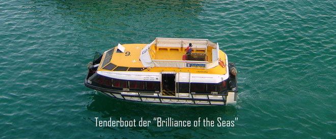 ... "Brilliance of the Seas" ... vor Reede ... im Golf von La Spezia...