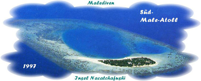 1 Wo. Insel Nacatchafushi, ...mit 1140 Schritte umrundet man die Insel...