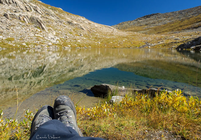 Kurze Pause am Märjelensee :-)