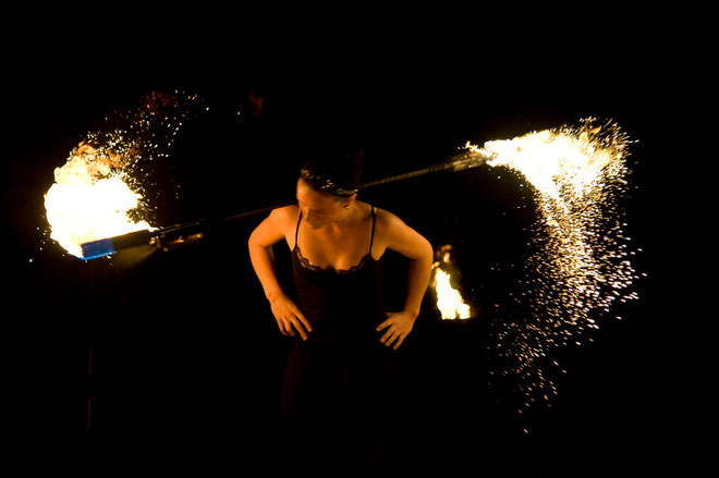 Feuershow in Frankfurt am Main