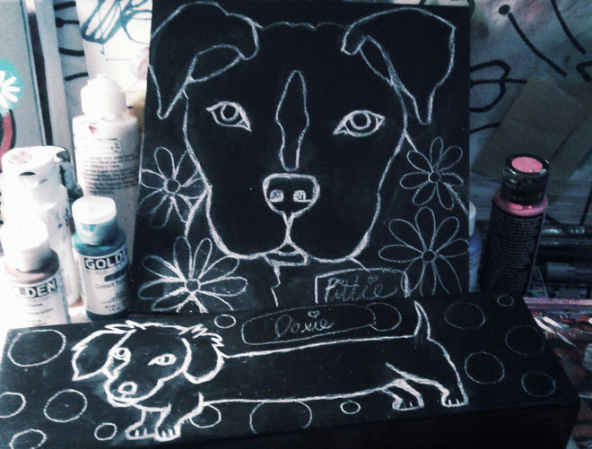 sampernoski, artistlife, customart, dogportrait, artstudio, lovetopaint