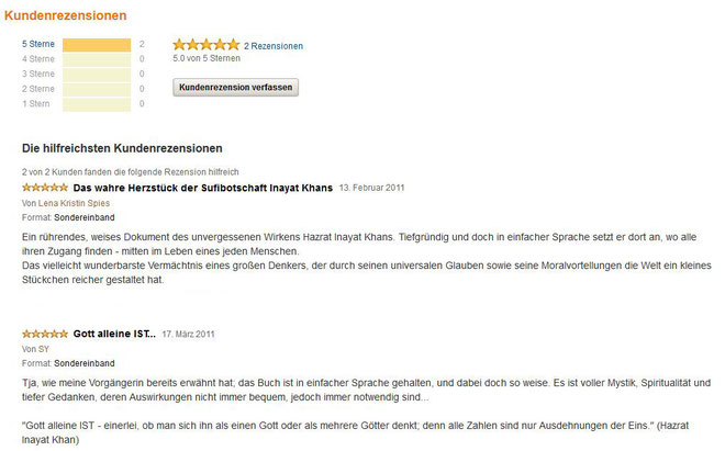 Gayan - Vadan - Nirtan - Amazon Kundenrezensionen - Verlag Heilbronn, der Sufiverlag