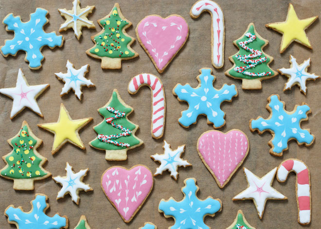 Hafer-Ausstecher mit Royal Icing