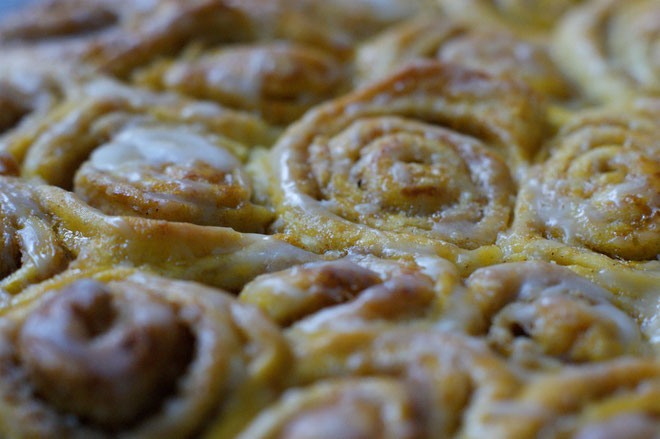 Kürbis-Zimtschnecken-Kuchen