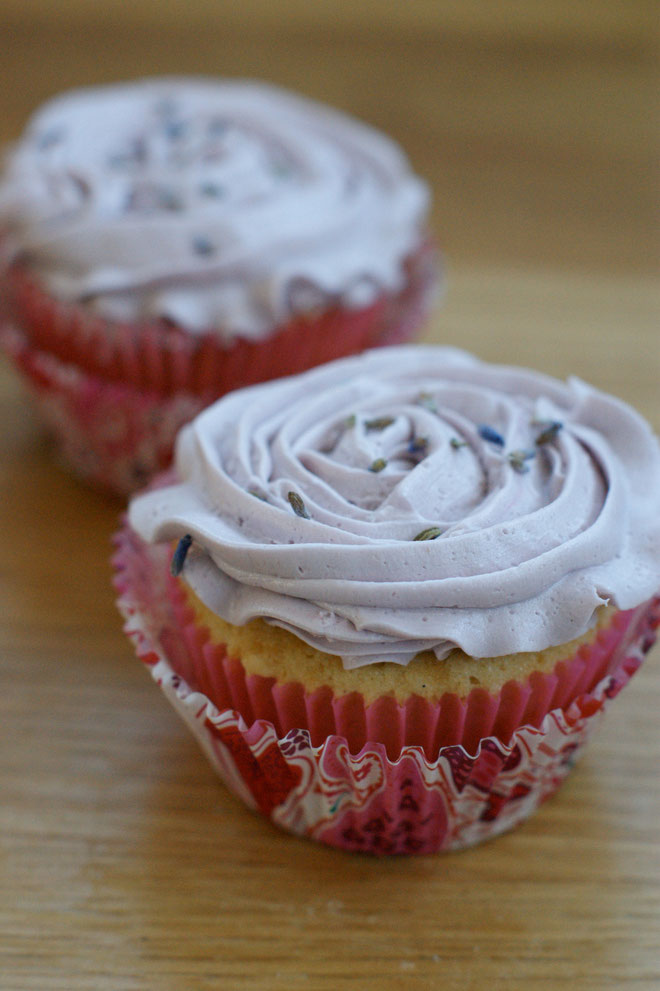 Lavendel-Cupcakes