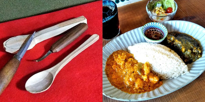 長良川おんぱく「カレーの美味しいカフェで Myスプーンづくり」