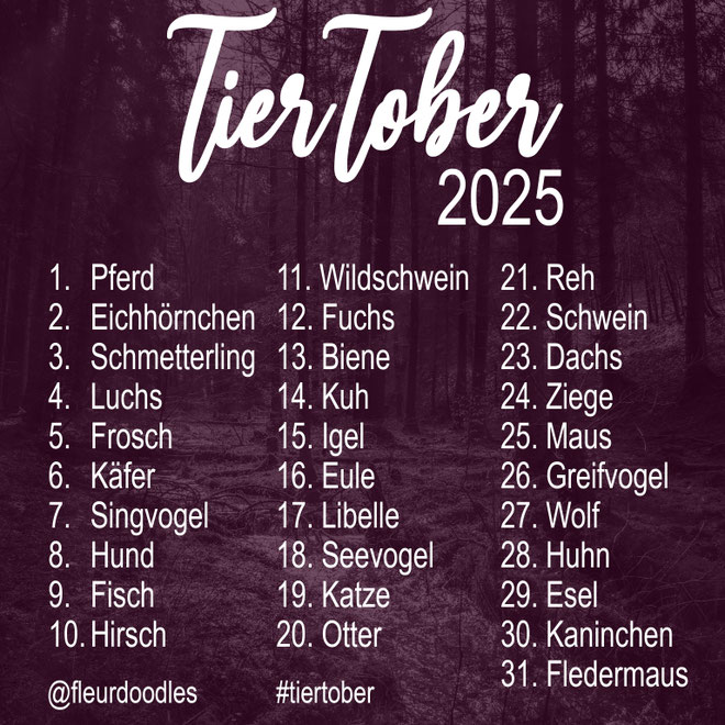 #tiertober #inktober #artchallenge# #prompts #artprompts #drawingdaily # inktober2025 #fleurdoodles