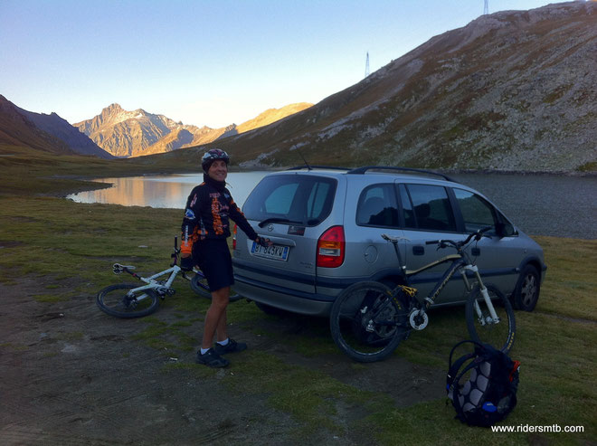 con il tramonto concludiamo il giro ...il Gran Paradiso non poteva avere nome più adatto!!