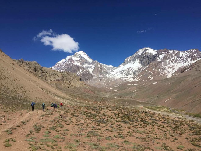 Aconcagua Expedition 2016 Blick Richtung Basislager (c) Dieter Weis