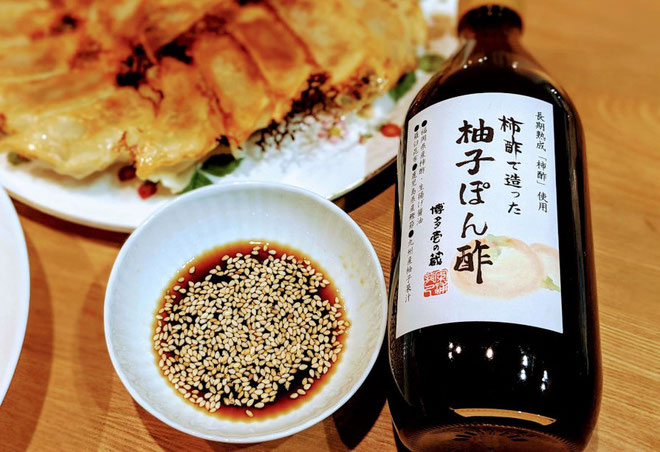 柿酢で造った柚子ぽん酢