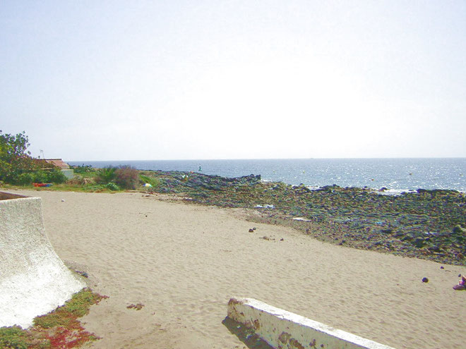 kleiner Strand vor der Tür