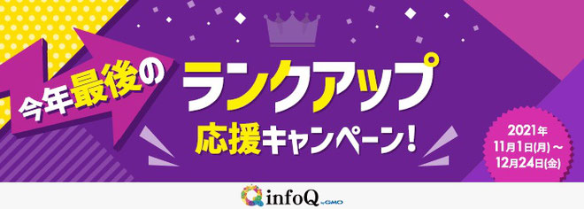 アンケートモニターサイトinfoQランクアップキャンペーンで稼げる