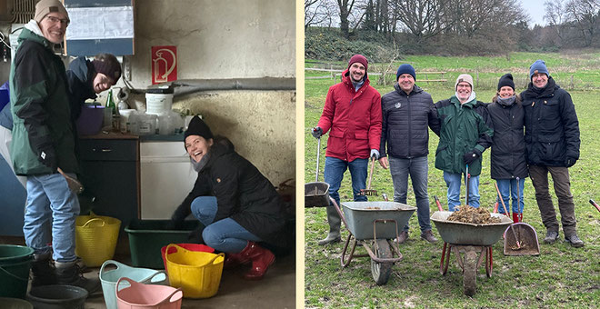Zum letzten Social Day des Jahres packte ein Team von Salesforce auf dem Hof tatkräftig mit an