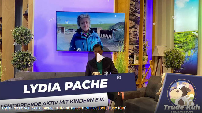 Die Seniorpferde und Lydia Pache im Interview mit Georg Mahn von Trude Kuh Television