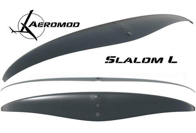 croquis en 3 dimensions de l'aile Slalom L pour le windfoil Aeromod V2