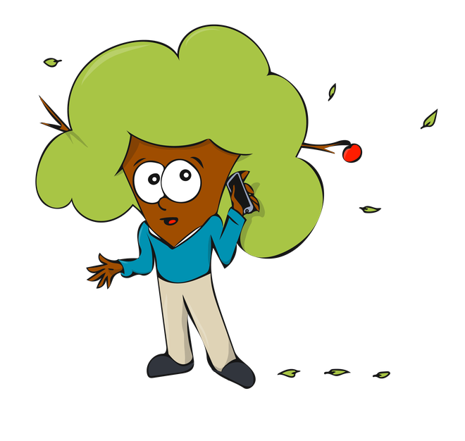 Mascotte C'COM - Contactez Gwenaël