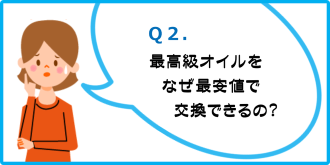 カートピア石橋さんは最高級オイルをなぜ最安値で交換できるの？