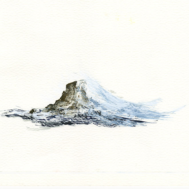 Luftstudie III. 21 x 30 cm, Aquarell auf Papier, 2018
